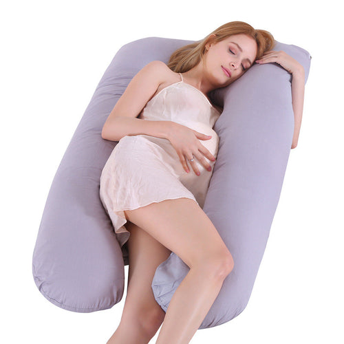 Premium U-Shape Summer Maternity Pillow for Expecting Mothers - Ice Silk Sleep Support