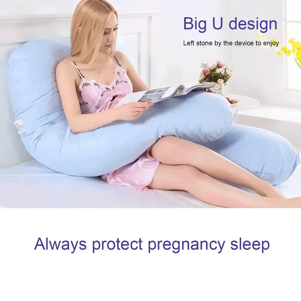 U-Shape Pregnancy Pillow - Enhanced Comfort for Expecting Mothers, Nursing Support, and Breastfeeding Cushion