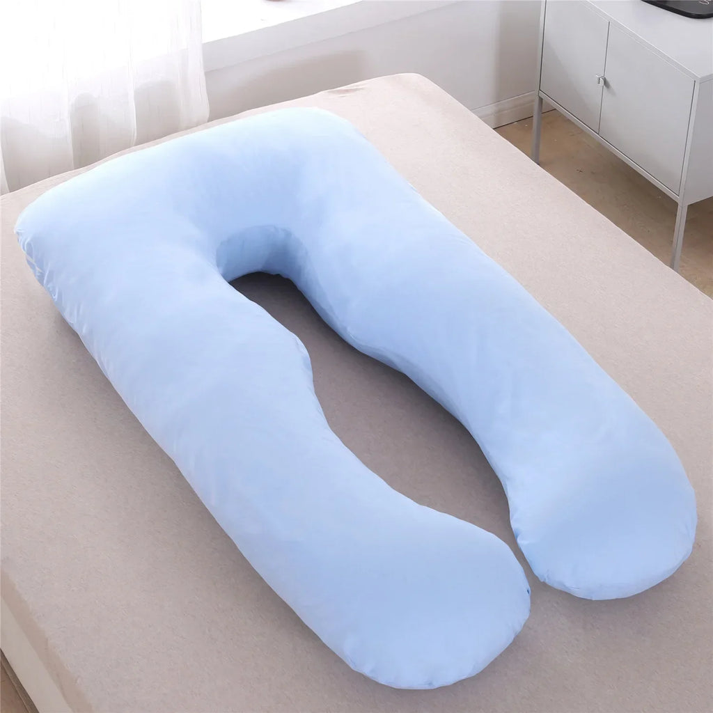 U-Shape Pregnancy Pillow - Enhanced Comfort for Expecting Mothers, Nursing Support, and Breastfeeding Cushion