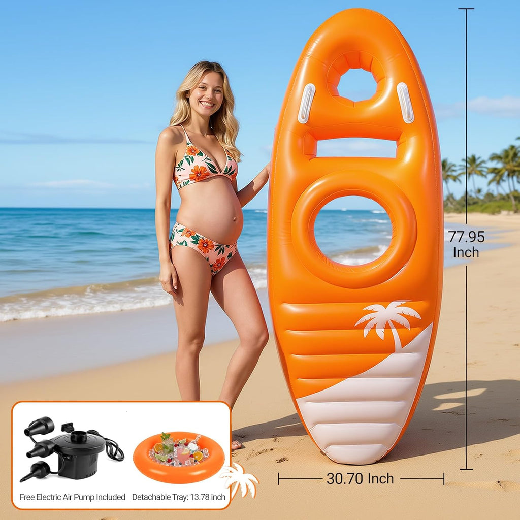 Inflatable Pregnancy Mattress with Head and Belly Support, Maternity Pool Float and Pillow for Stomach Sleepers, Ideal for Tummy Massage